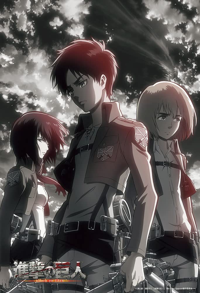 [Made in Japan] Beverly 300-piece Jigsaw Puzzle "Attack on Titan" Eren, Mikasa, and Armin (26 x 38 cm) 83-118