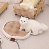 Puppy Nest Mat Warm Cat Nest Non-Slip Fleece Dog Sleeping Pad Soft Round Cat Floor Mat Pet Accessories