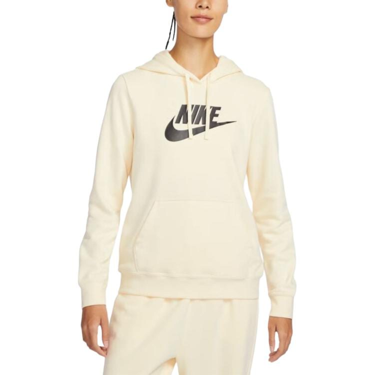Nike Club As W Nsw Flc Gx Std Po Hd Sweatshirt Women's Beige DQ5776-113