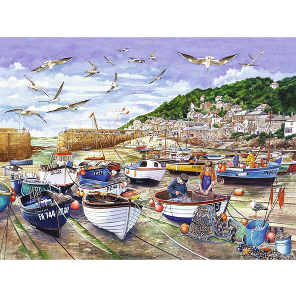 Full Drill 5d Diamond Painting Kits New Arrivals Coastal City Cross Stitch Diamond Mosaic Ship Decoration For Home