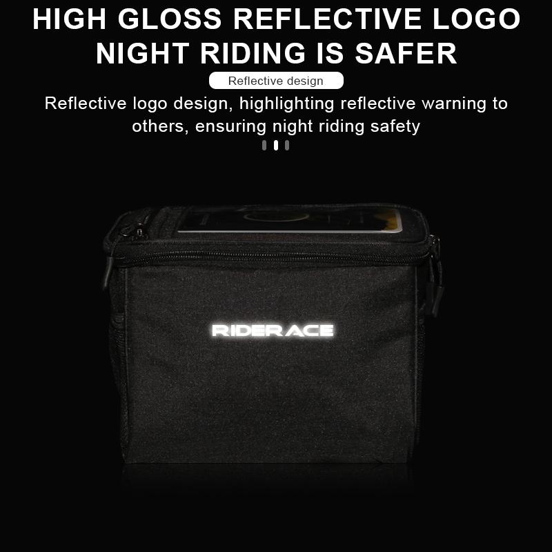 Bicycle Front Handlebar Bag With Touch Screen Bike Handlebar Bag Thermal Multifunctional Portable Outdoor Cycling Accessories