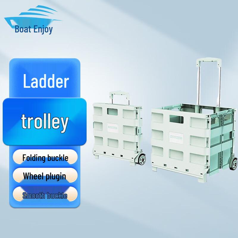 Foldable Stair-Climbing Utility Cart