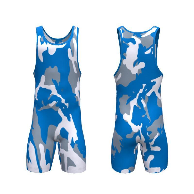 Canottiera da Lotta Libera con Stampa a Trasferimento Termico Uomo Donna Spandex Lycra Tuta Atletica a Compressione