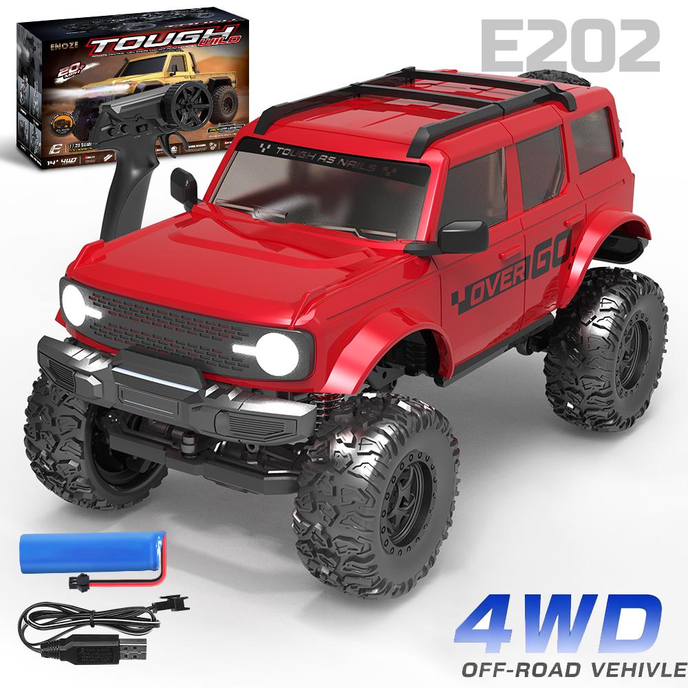 

NEW E201 E202 1:20 RC Car Full-scale 4wd 20km/h High-speed with Light Tough Wild Climbing Off-road Vehicle Toys Boy Rc Cars Gift