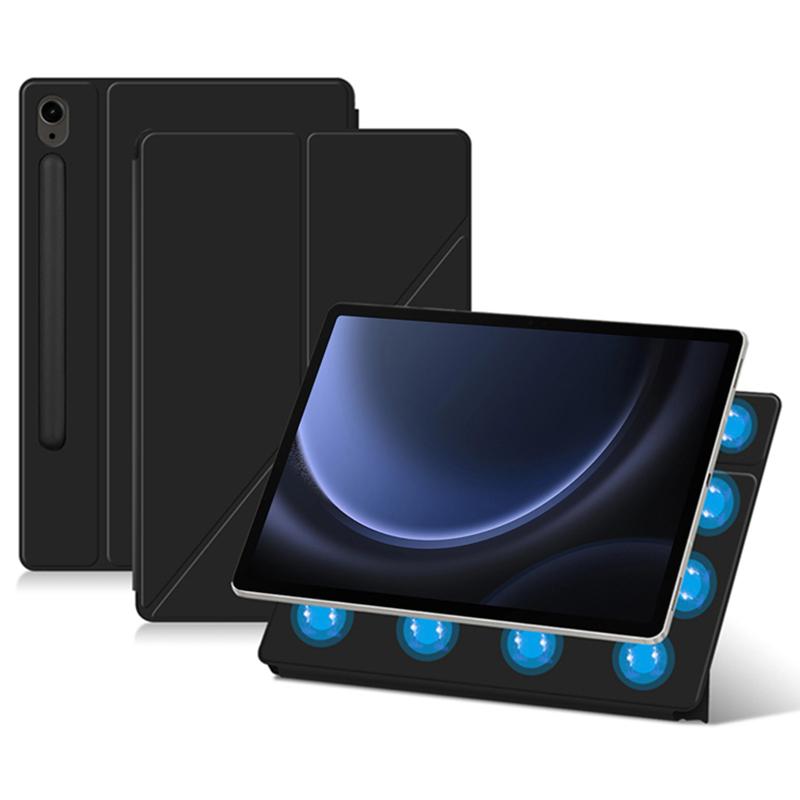 Für Samsung Galaxy Tab S10 FE/S10/S9 FE/S9 Hülle Magnetischer V-Faltständer Tablet-Hülle mit Auto Sleep/Wake