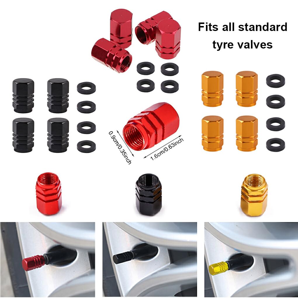 Generic 5Set of Pack Car Tire Air Valve Stem Tire Dust Cap Replacement Removable