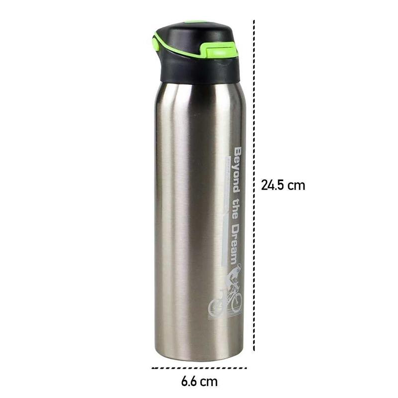 500Ml Bicycle Water Bottle Vacuum Stainless Steel Cycling Water Bottle Double Walled Simple Thermo Mug Insulated With Straw