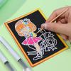 1-10pcs Dazzling Kids Scratch Drawing Set Pupil Puzzle Scratch Drawing Toys Kindergarten Early Education DIY Handmade Color Gift
