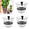 1pcs Transparent Self Watering Plant Pot Double Layer Planter Pot with Reservoir Flowerpot  Office