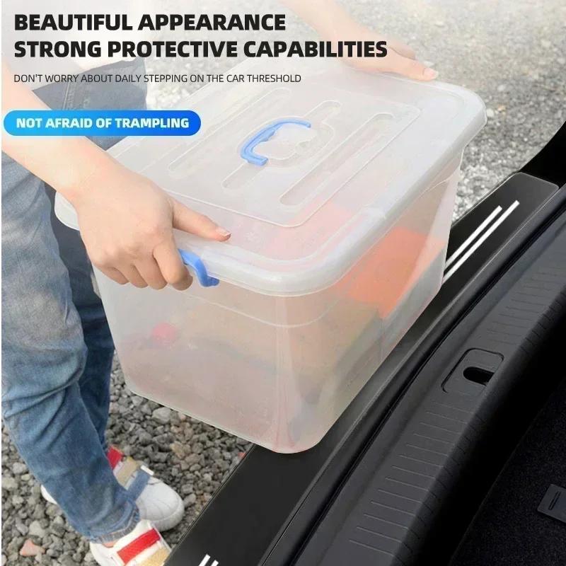 RAT2 Car Transparent Rear Guard Plate Trunk Sticker For Mercedes Benz AMG W212 W213 W205 W177 V177 W247 W176 GLA GLC X253 W210 W222