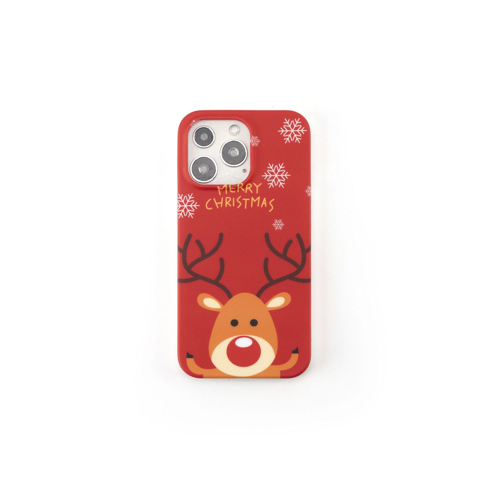 

Рождественский лось Чехол для телефона iPhone15: Идеально для новогодних праздников! iPhone 11