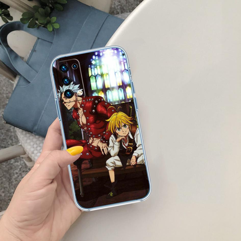 LO85 S-Seven D-Deadly Sin Soft Shell Transparent Phone Case for Motorola Moto G7 G8 G9 G84 G85 G73 G24 G15 Z2 Play Power Plus
