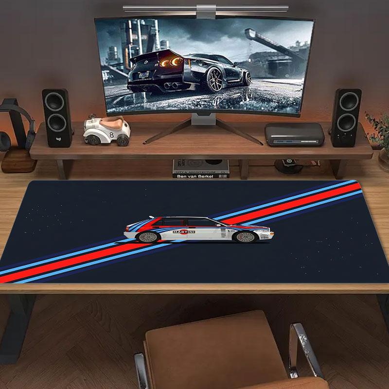 Martini Racing Large Size Mouse Pad Large Gaming Table Cushion Non-slip Laptop Tablet Big Mousepad XXL Mat Mini PC Playmat With Lock edge