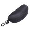 1pc Portable Sunglasses Case Protector Oxford Cloth Hard EVA Zippered Eyeglasses Case with Carabiner Unisex Eyewear Accessories