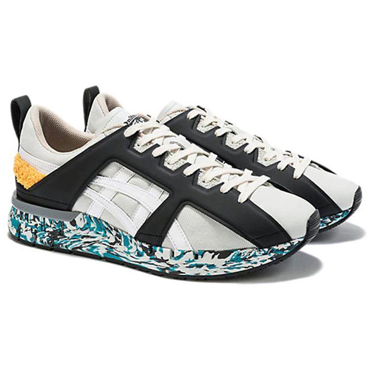 Onitsuka Tiger Fabilac Casual Comfortable Non-Slip Wear-Resistant Lightweight Low-Top Lifestyle Shoes Unisex sneaker White Blue Patterned 1183A775-020