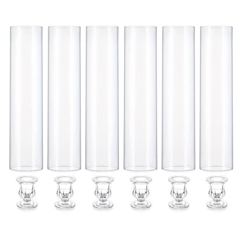 1 Set Glas Einweihung Hurrikan Kerzenhalter Weihnachten Klar Elegant Winddicht Tischmittelstück Dekorationen