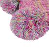 3Pcs/Set Kids Hat Scarf Gloves Set Solid Color Jacquard Plush Ball Decor Knitting Hat Long Scarf Winter Gloves Set