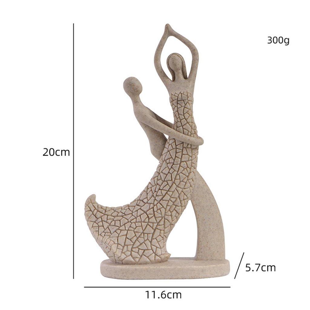 Sandstone Resin Lovers Modern Decor Table Centerpiece Abstract Sculpture for Tabletop Furnishings Living Room Office Decor