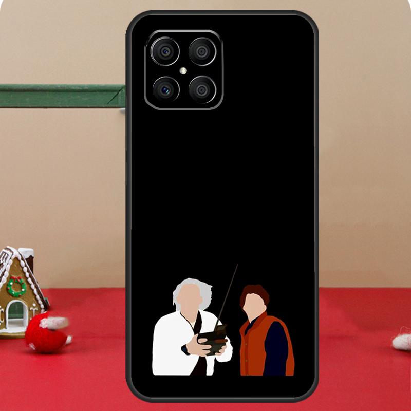 Retro Back To The Future For Huawei P30 P60 Pro P20 P40 P50 P Smart Z Nova 5T Honor 70 50 X8 X9a Magic 5 Lite Case