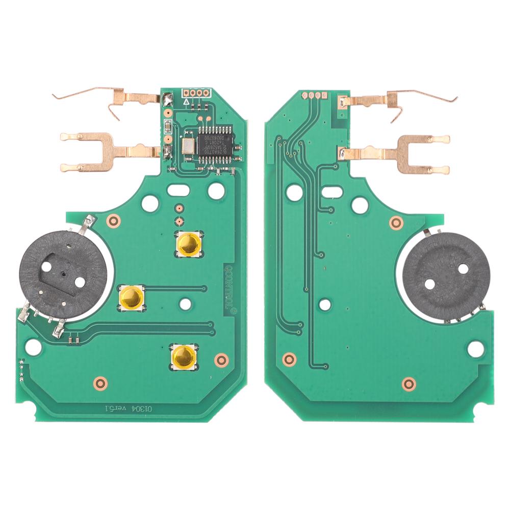jingyuqin 5pcs 3 Button 433Mhz ID46 PCF7947 Chip & ert Small Blade Remote Smart Key Card for Renault Megane Scenic Grand Circuit Board