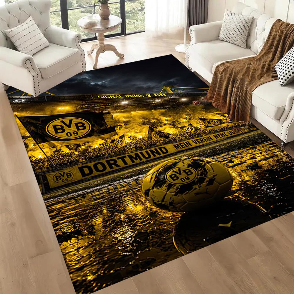 Borussia Dortmund Carpet Suitable For Hallway Game Room Balcony Bedrooms Antislip Rug Decorate Offices Perfect Gift For Valentine'S Wedding Birthday