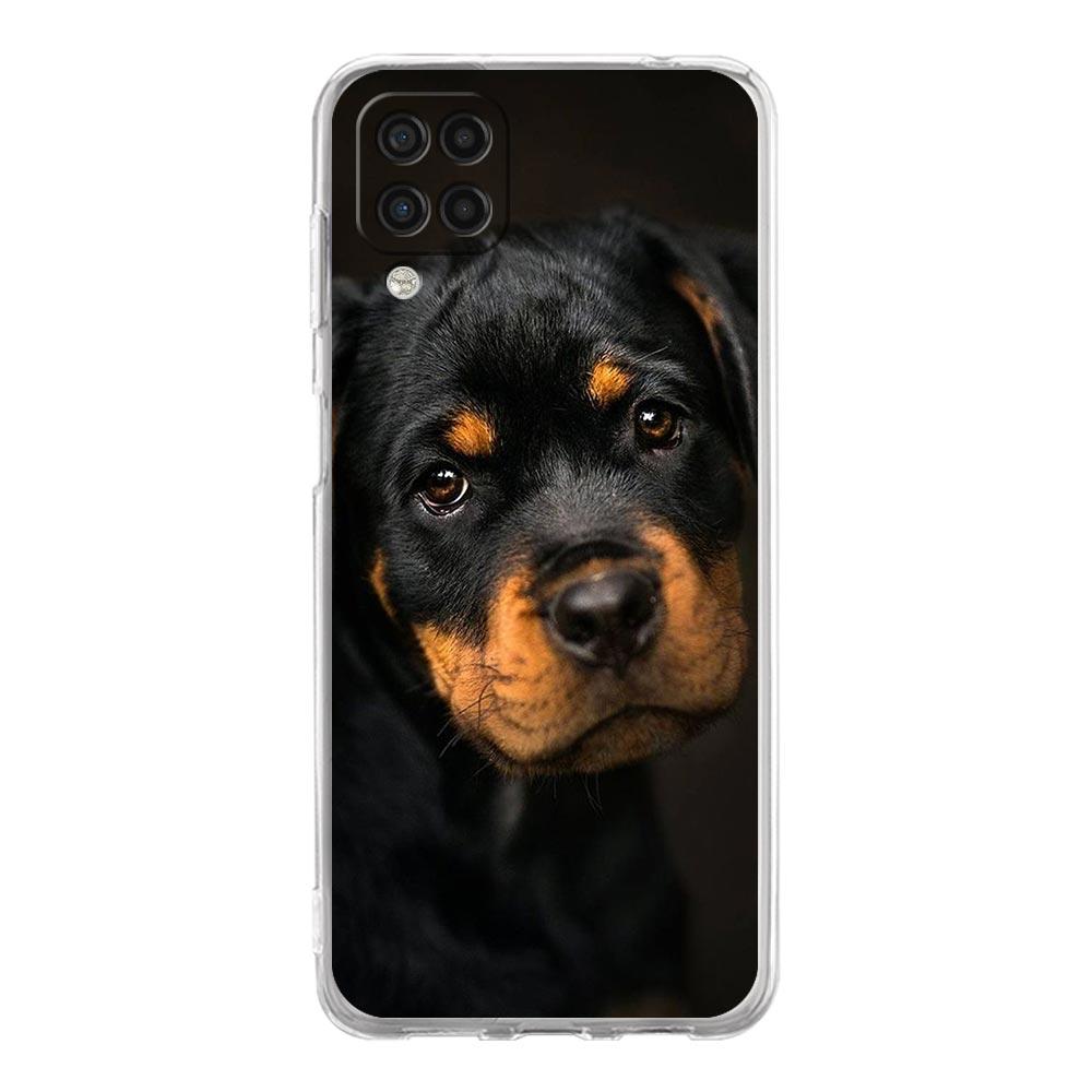 Clear Phone Case for Samsung Galaxy A13 A51 A71 A21S A12 A11 A31 A52 A41 A23 A53 A73 A32 5G A03S Silicone Cover Rottweiler Dog