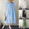 DIMANAF New 2026 Women Plus Size Summer Long Dress Sundress Loose Oversize Maxi Lady Floral Chiffon Jacquard Dress