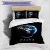 Alien 3pcs Bedding Set Duvet Cover Closure Includes 1 Duvet Cover & 2 Pillowcases for All Seasons Bedroom Home Dorm Decor