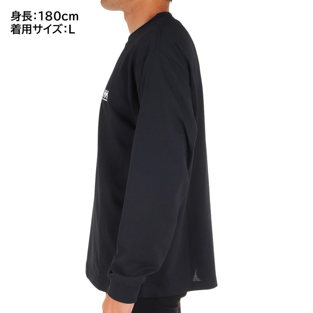 Helly Hansen Letter Long Size M Tee, Unisex, Sleeve, Black, (HH32380)