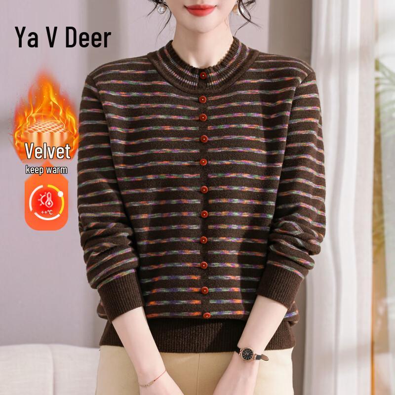 Yaloo Women s Winter Warm Knit Cardigan Sweater XL