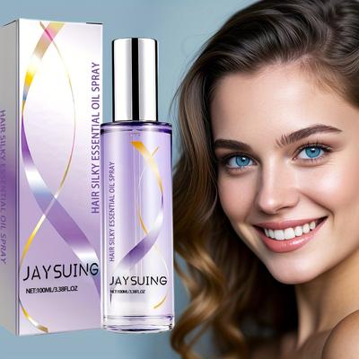 Spray de Óleo Essencial Sedoso para Cabelo Reparação Seco Danificado Suavizante Frizz Tratamento do Couro Cabeludo Suaviza Fortalece Brilhante Nutritivo Óleo para Cabelo