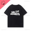 Arctic Monkeys T-Shirt Doppelseitiger Druck Shirt Rundhalsausschnitt Lässig Streetwear Allmatch Alternative Rock Goth Y2k Kleidung