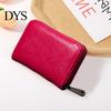 Travel Card Organizer Men Wallet Large Capacity Smooth Faux Leather Zipper Closure Organ Shape Multi Pockets Credit Holder Accordion