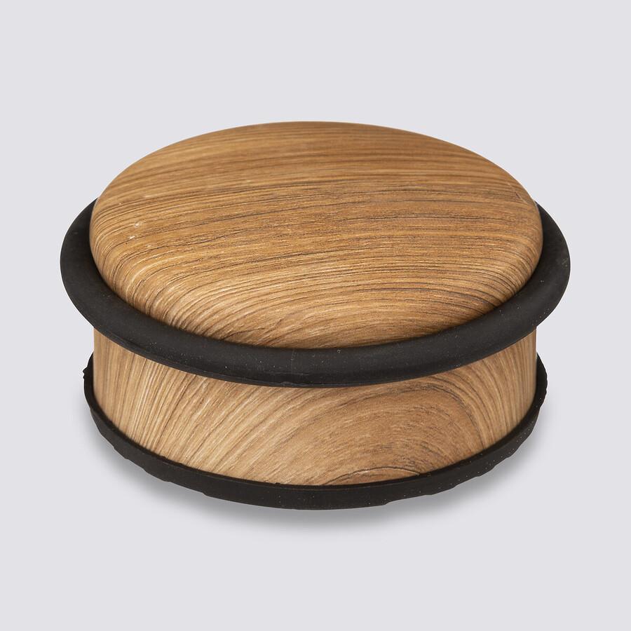 DOOR STOPPER low WOOD EFFECT door stop