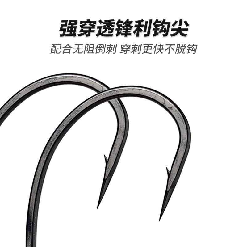 Tube Pay Reinforced Crank Hook Flat Barbed Wide Belly Fish Hook Reinforced Crank Hook Luya Fish Hook