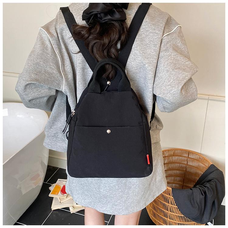 Schoolbag Backpack Small Fashion Travel Backpack New Trendy Backpack Single Shoulder Portable Multifunctional Lightweight Bag