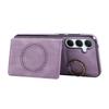 For Samsung Galaxy A56 5G Case Card Holder Kickstand Leather + TPU Phone Cover with Ring Holder