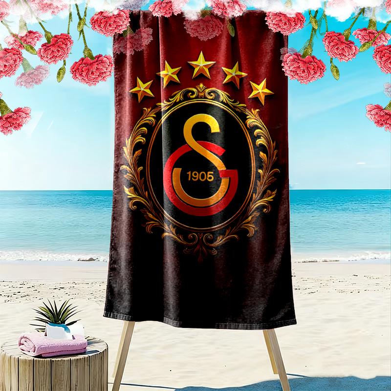 1pc Galatasaray SK Beach Towel, Outdoor Beach Towel Ideal Beach Necessities and Vacation Items