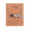 Natural Crushed Stone Zodiac Signs Constellation Necklace Constellation Charm  Female Jewelry