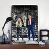 Paul Triple H Levesque a Liv Morgan Plechový plakát Vlastní nástěnné umění Vintage kovové cedule Retro plechová deska pro dekoraci kanceláře