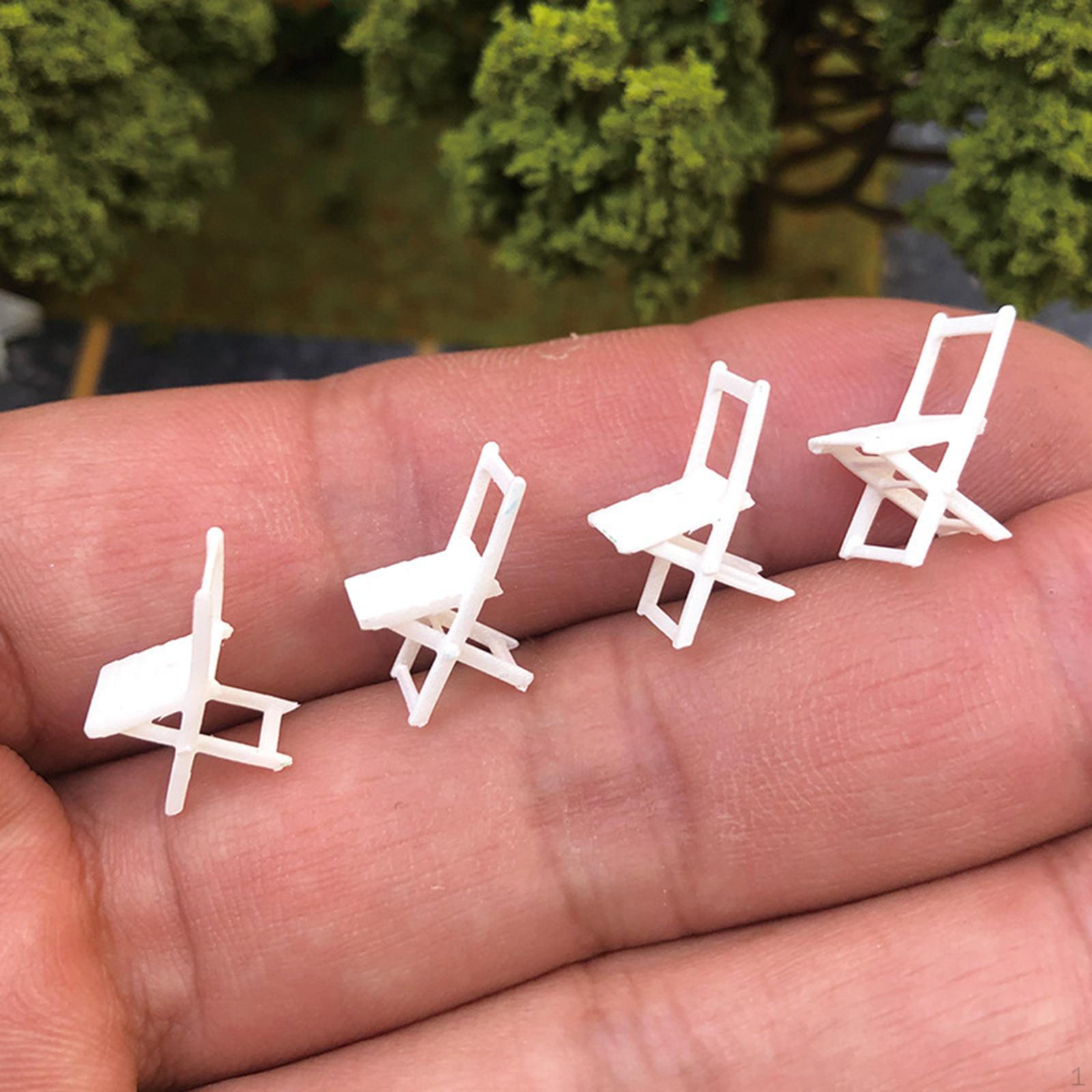 4pcs 1:64th Figures Model Resin for Miniature Scenes, Diorama Decoration Accessories