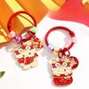 Adorable Dragon Year Metal Keychain Cute Alloy Car Bag Charm For Couples