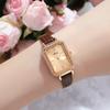 Fashion Personality Niche Square Plate Quartz Watch Women'S Diamond-Encrusted Light Luxury Temperament Student Belt Watch