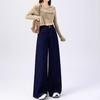 Harajuku Fashion Wide Leg Jeans Drape Versatile Straight Thin Spring Autumn New Floor Mobbing Trousers