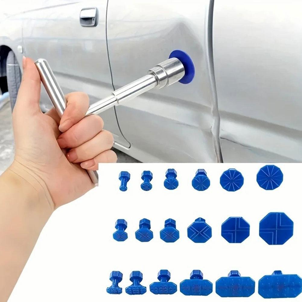 Car Dent Puller Kit  Dent Repair Tools T-shaped Paintless Traceless Suction Pit Set Dents Repair Kit Car Care Accessories