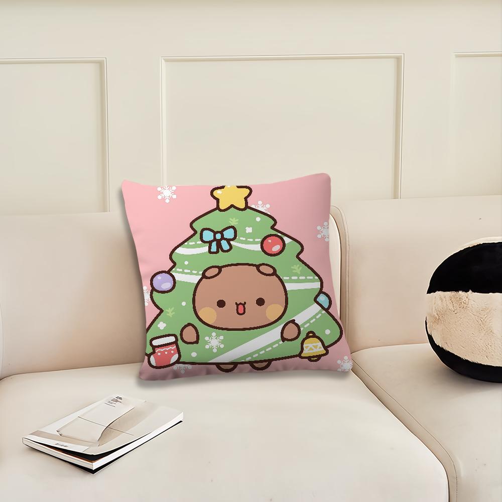 Cartoon dudu bubu Christmas tree cute cushion cover Pillow Cover Decoration Room Home Sofa living Office Car Nordic Simplicity