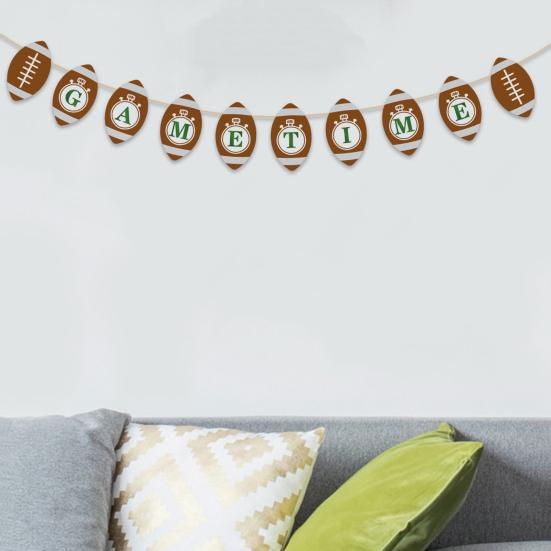 Banner Flag Vibrant Colors Rugby Theme Design Create Atmosphere Easy Hanging Party Decoration Banner