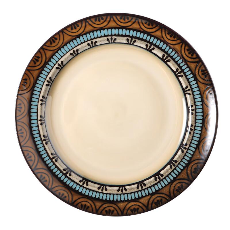 Zhi Shi Retro Baroque Underglaze Ceramic Noodle Bowl