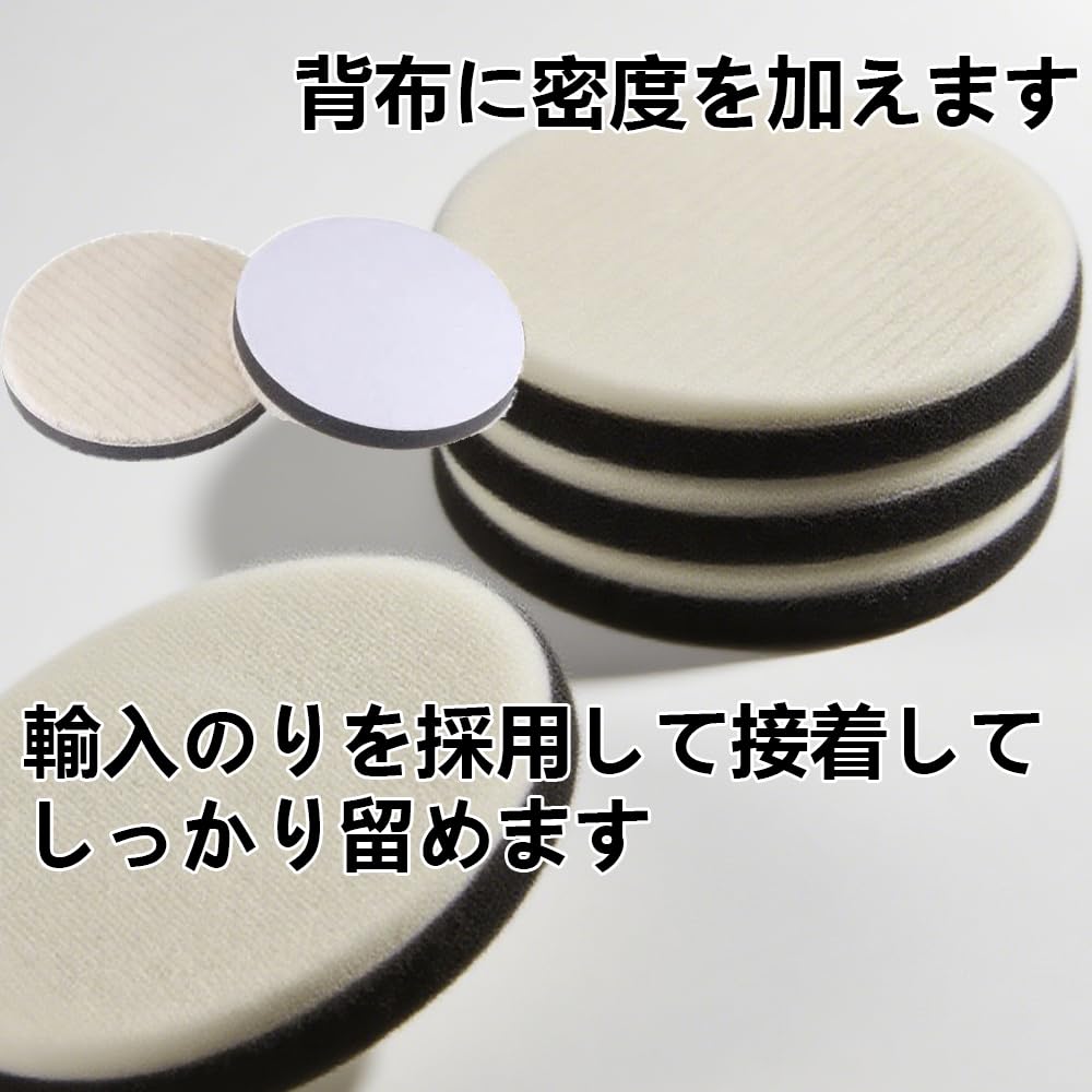 Polisher Buffing Set for Car Sponge Suitable for Multiple Polishing Velcro Lightweight and Professional Grade for Corner Grinders Wool Buffs 1 Pads,