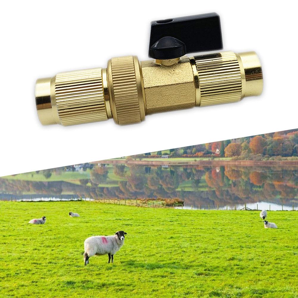 Brass Valve Joint with Telescopic Connector for Garden Watering Hose Lightweight and Easy to Handle Water Control Valve